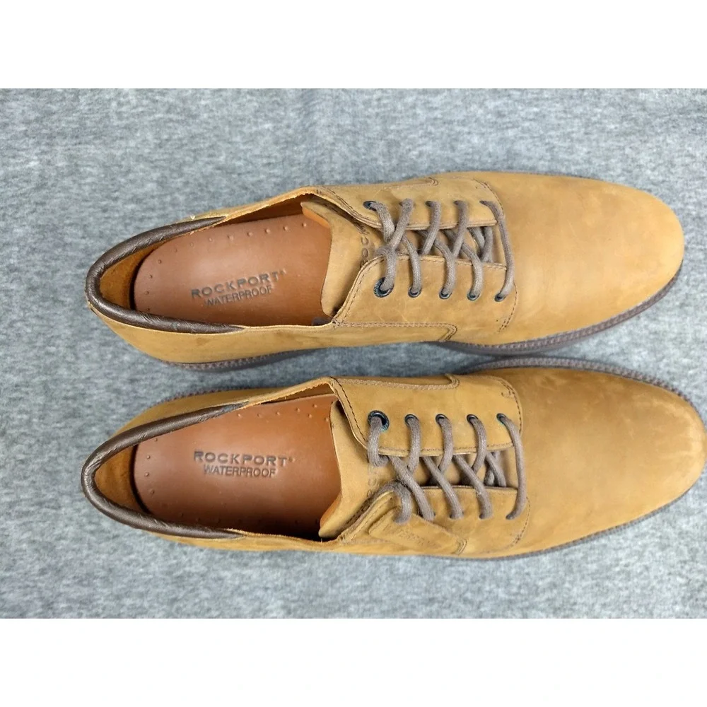 Rockport Waterproof Nubuck Leather Shoes Mens 13N Casual Dress Lace-Up‎ Oxford